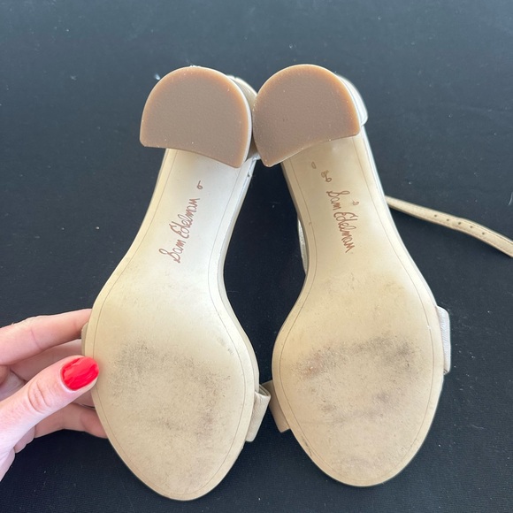 Sam Edelman Tan Ankle Strap Heels - Picture 3 of 5